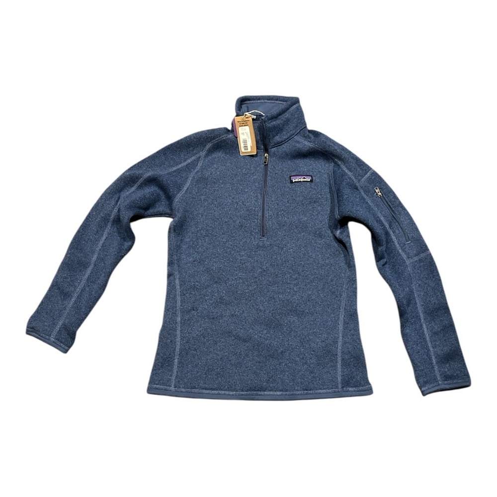 Patagonia Women's Better Sweater XS 1/4 Zip Pullover Fleece Jacket Blue NWT